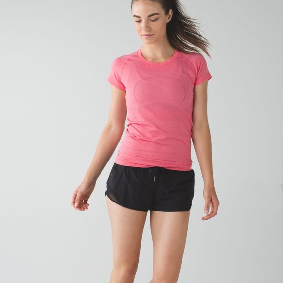 lululemon athletica Tops - Lululemon Swiftly Tech Short Sleeve Crew Heathered Pink Lemonade